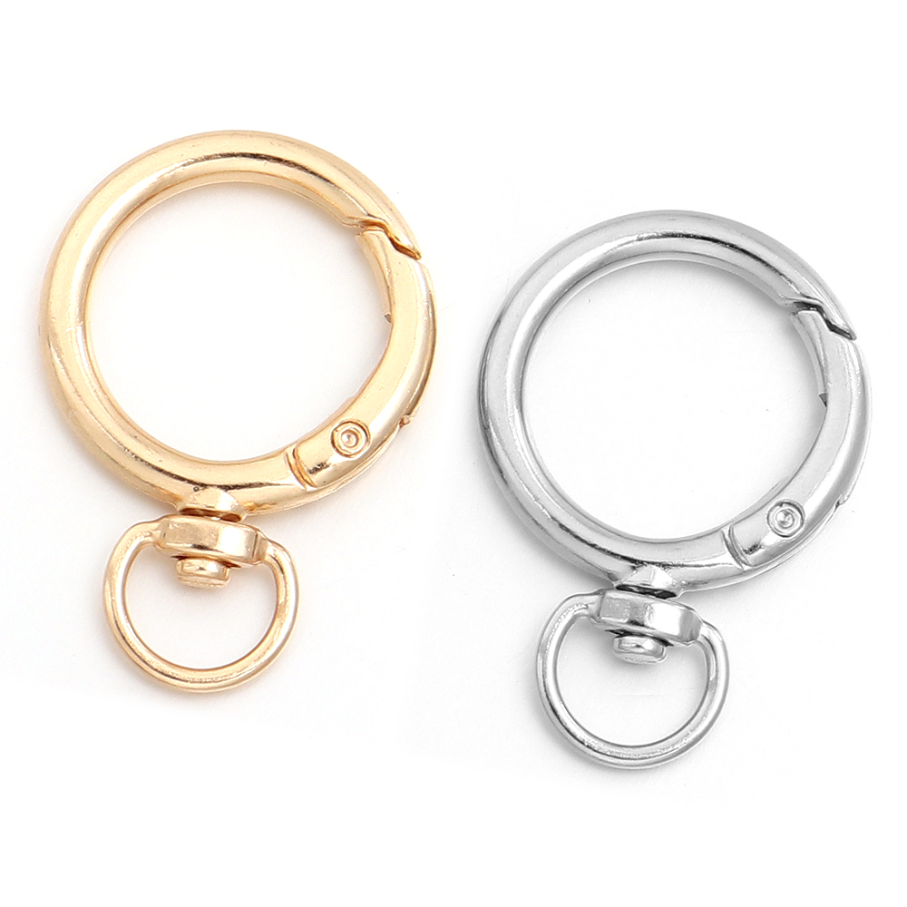 10Pcs Round Shape Rotation All - Carabiner Keychain 评论和价格