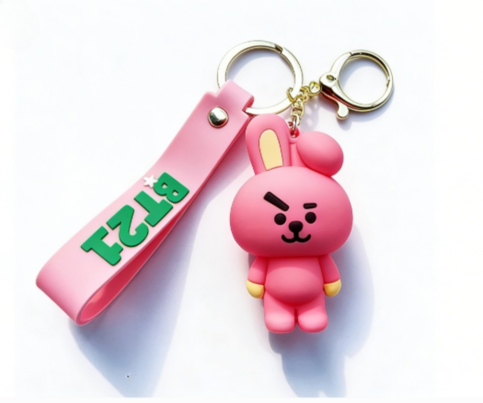 New BT21 Koya RJ Shooky Cooky  - Carabiner Keychain 评论和价格