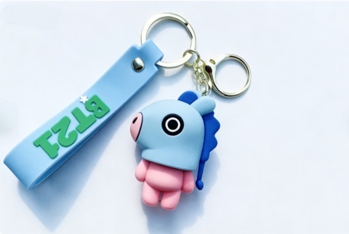 New BT21 Koya RJ Shooky Cooky  - Carabiner Keychain 评论和价格