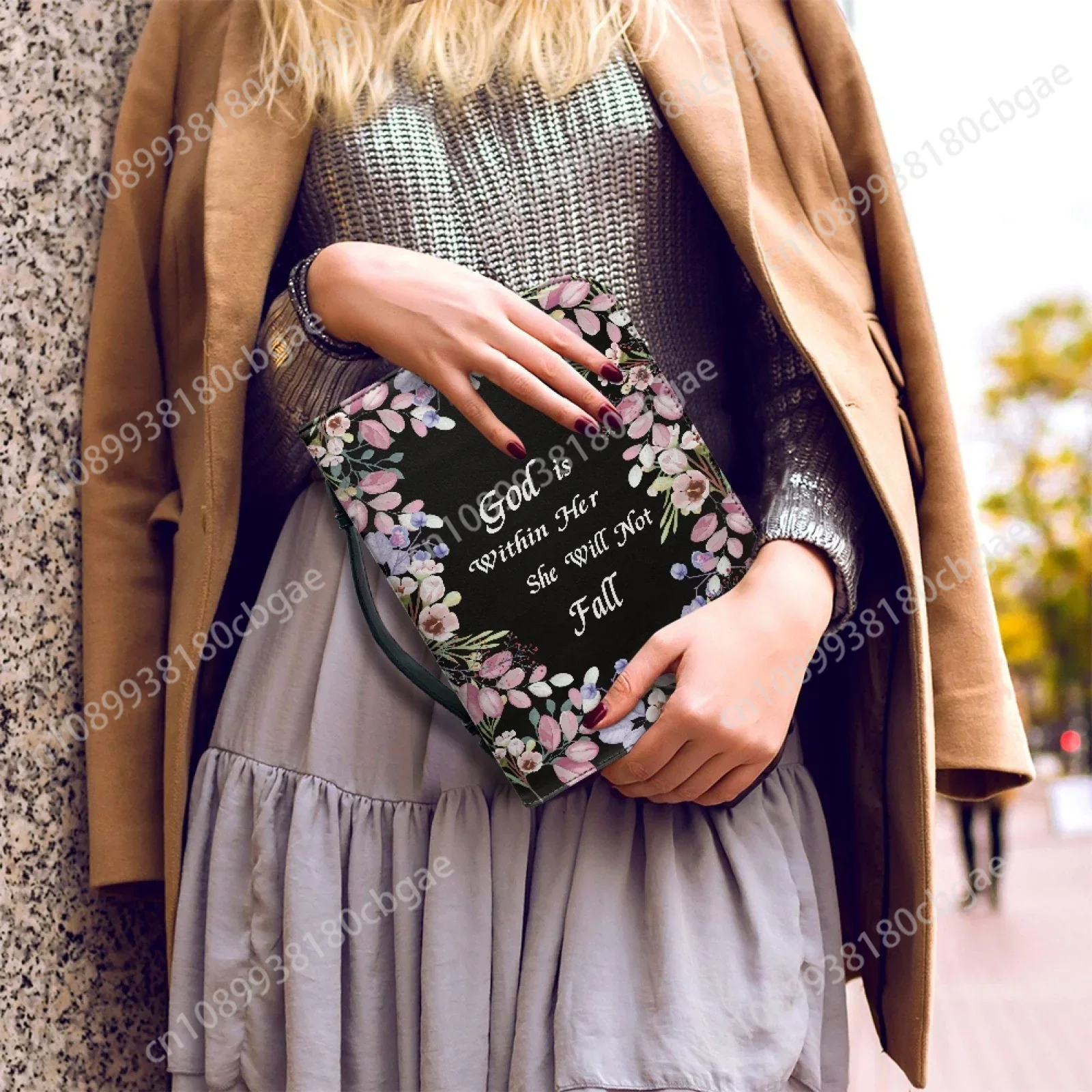 Flowers Verse Pattern Leather  - Edc Carry Bag 评论和价格