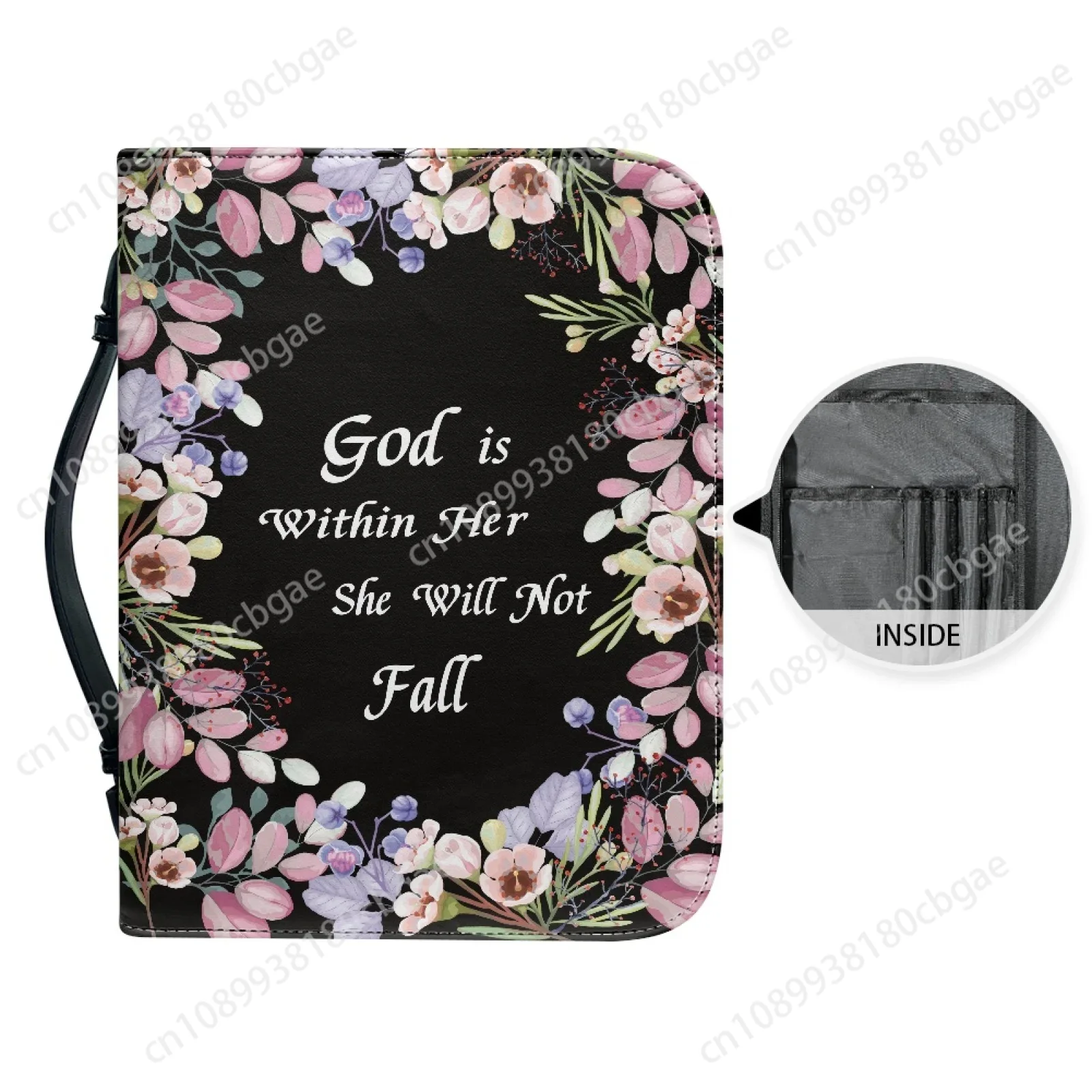 Flowers Verse Pattern Leather  - Edc Carry Bag 评论和价格