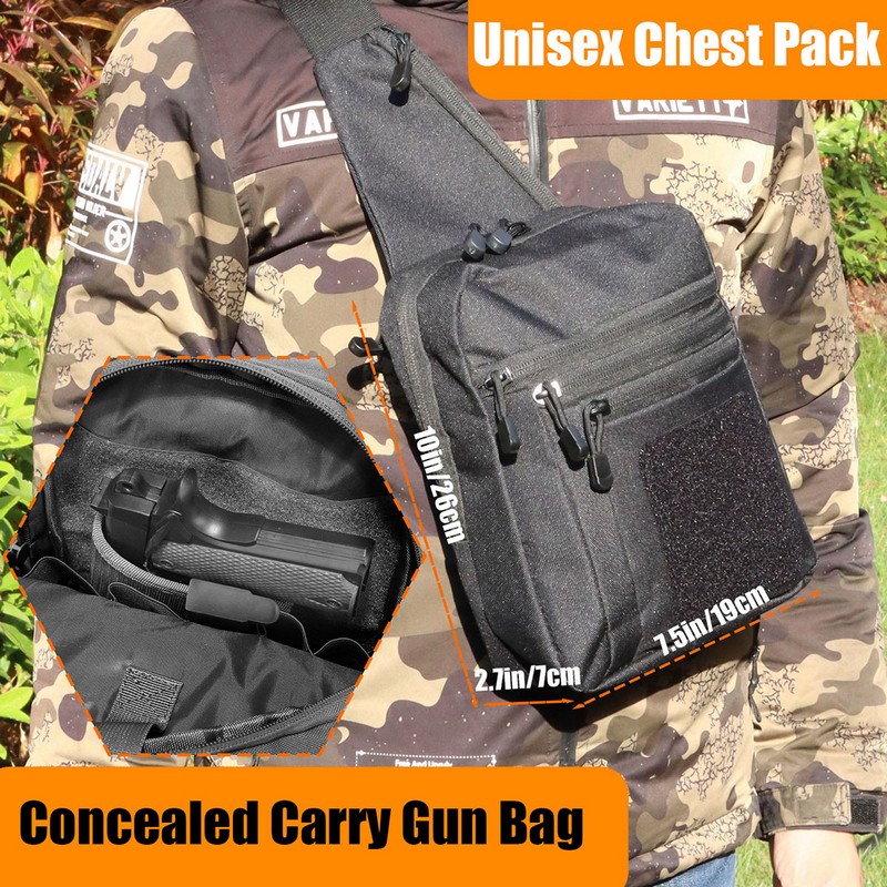 New Tactical Chest Bag Pistol  - Edc Carry Bag For Men 评论和价格