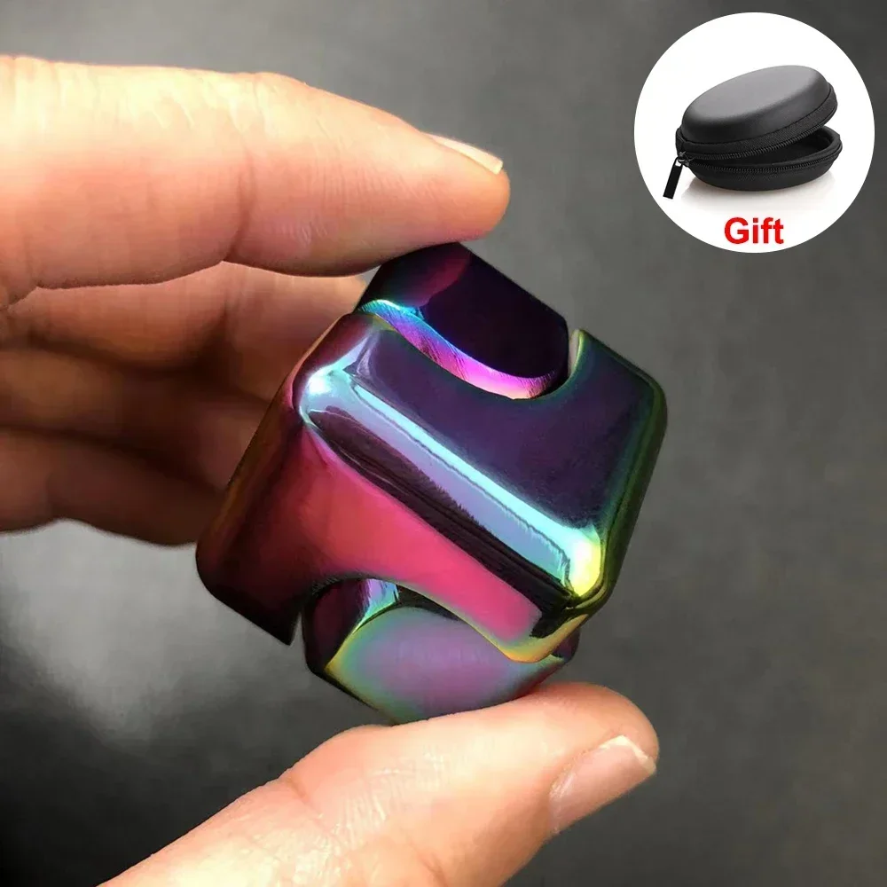 Metal Cube Rotating Fingertip  - Fidget Spinner Bearing 评论和价格