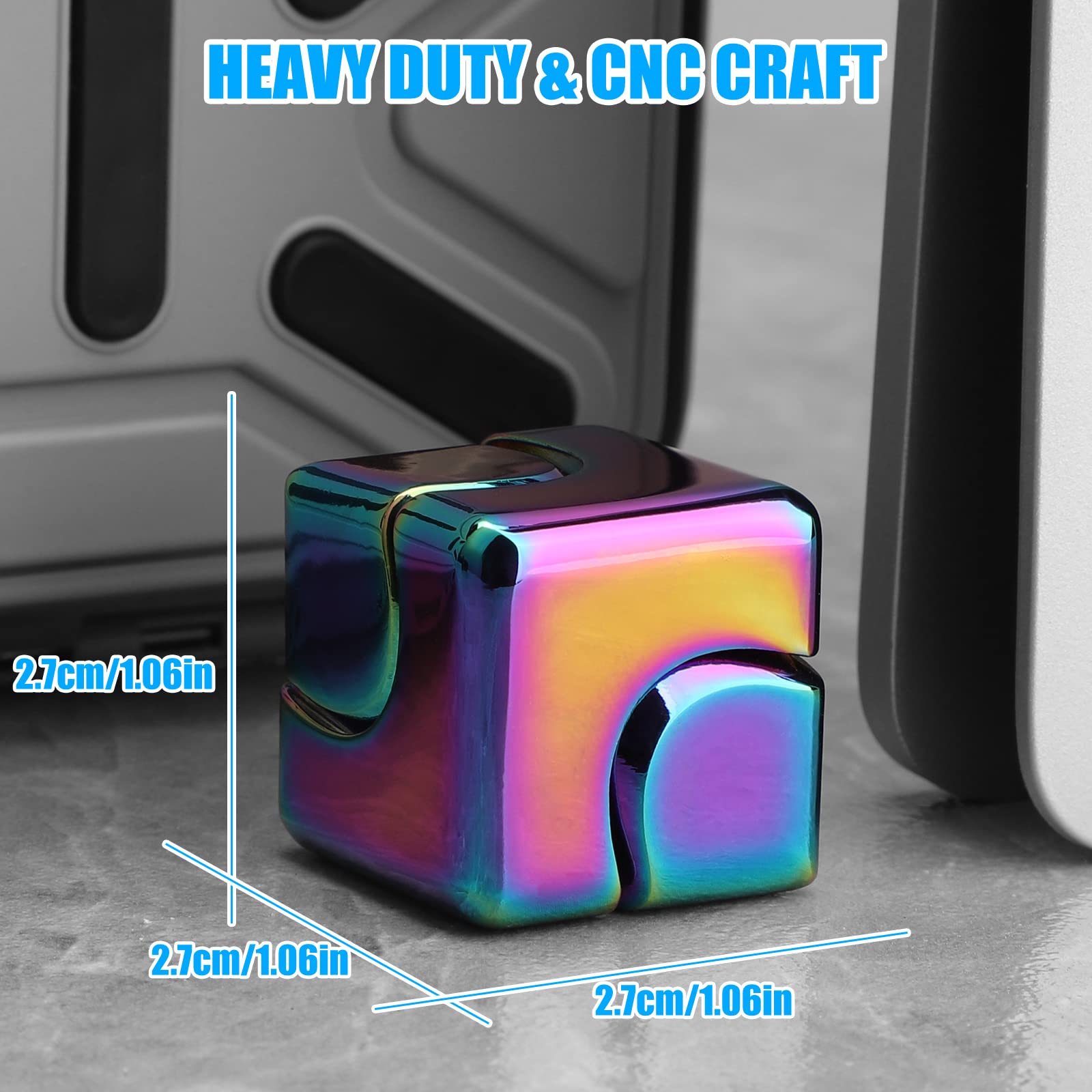 Metal Cube Rotating Fingertip  - Fidget Spinner Bearing 评论和价格
