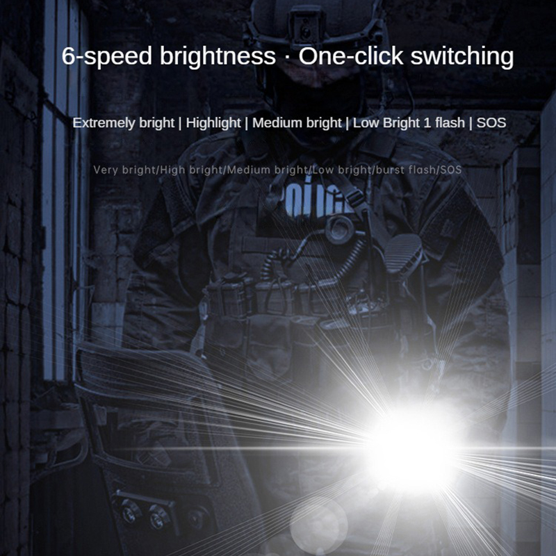 Type-C USB Rechargeable 21700  - Edc Carry Flashlight 评论和价格