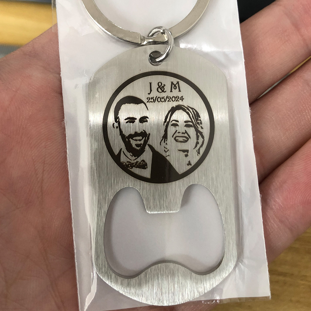 Custom Company Logo Stainless  - Bottle Opener Keyring 评论和价格