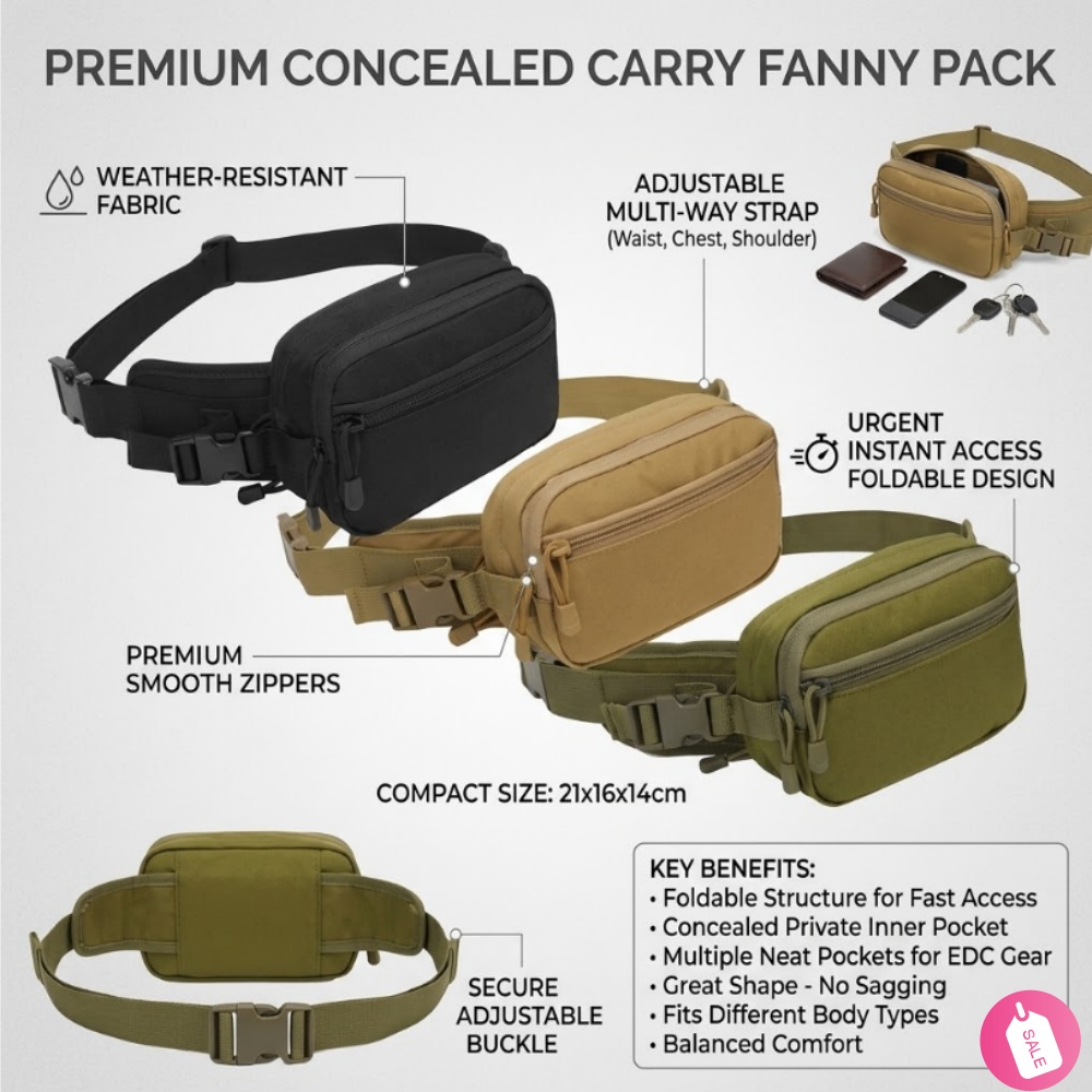 Tactical Concealed Carry Fanny - Edc Carry Bag For Men 评论和价格