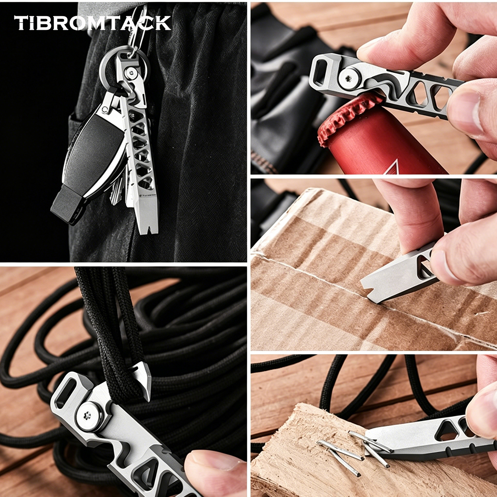 TIBROMTACK Titanium Multi-Func - Edc Every Day Carry おもちゃ 评论和价格