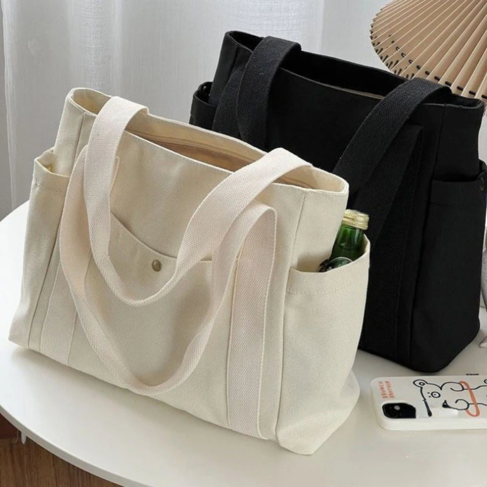 Large Capacity Canvas Tote Bag - Edc Carry Bag 评论和价格