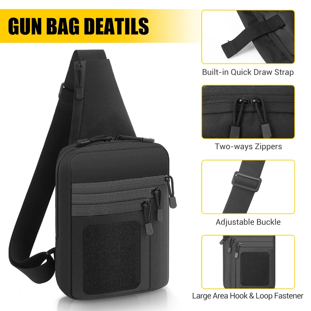 Tactical Pistol Gun Bag Concea - Edc Concealed Carry Holster 评论和价格