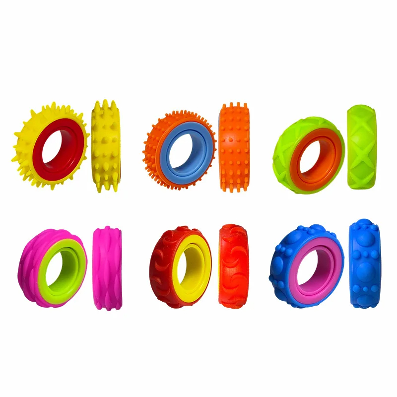 6PCS Sensory Toys Fidget Rings - Fidget Spinner Bearing 评论和价格