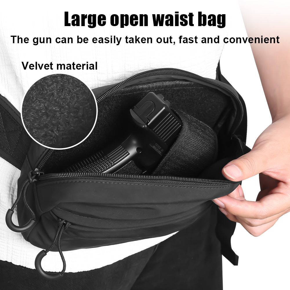 Tactical Crossbody Bag Pistol  - Edc Carry Gun 评论和价格