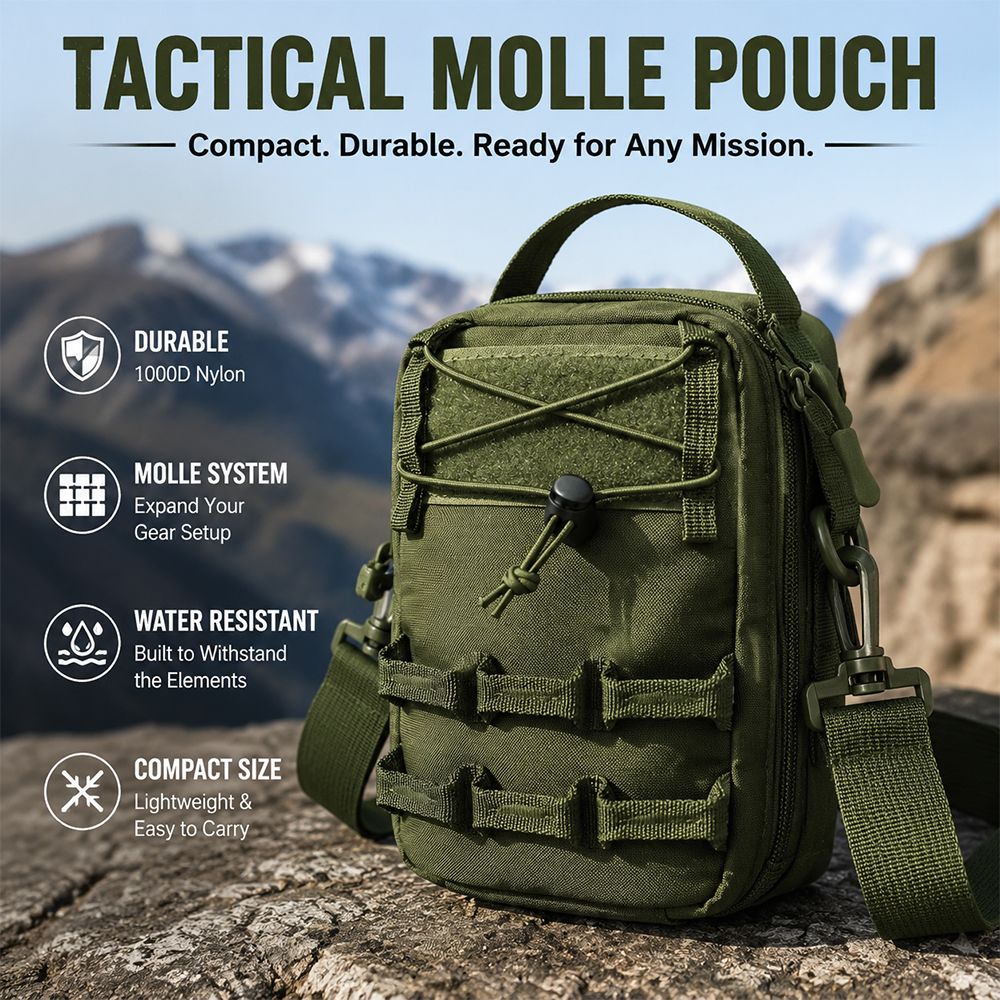 Tactical Molle Pouch with Shou - Edc Able Carry 评论和价格