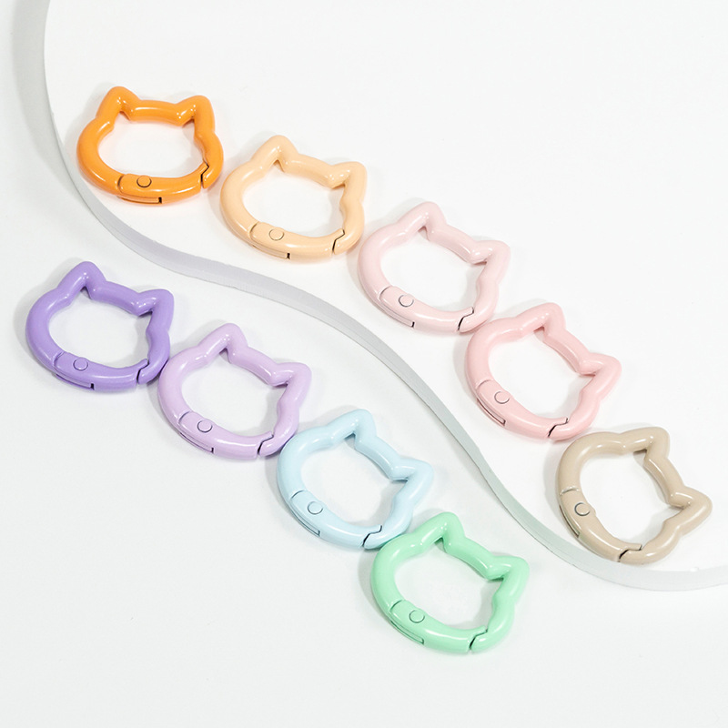 5pcs Cute Heart Cat Keychain R - Carabiner Keychain 评论和价格
