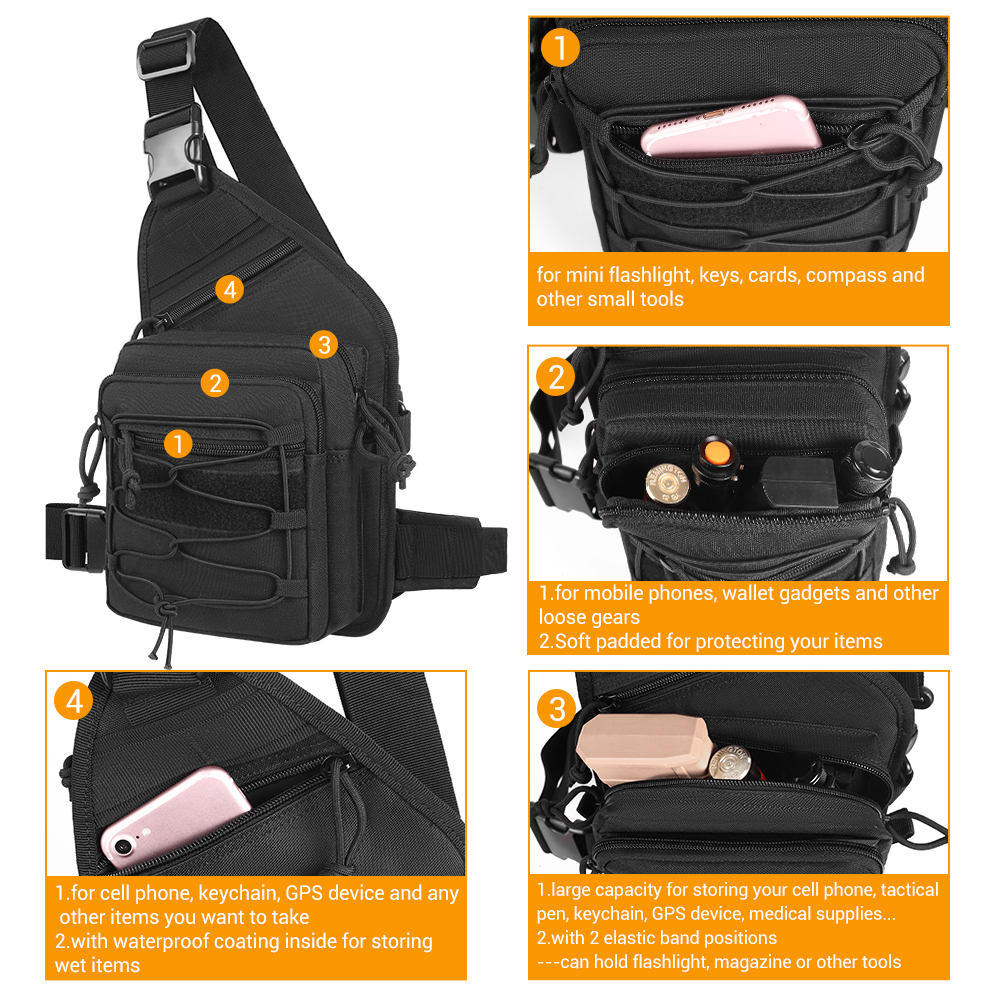 Tactical Gun Bag EDC Shoulder  - Edc Carry Gun 评论和价格