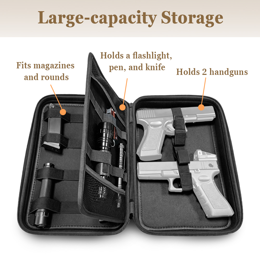 Tactical Pistol Gun Case Dual  - Edc Carry Gun 评论和价格