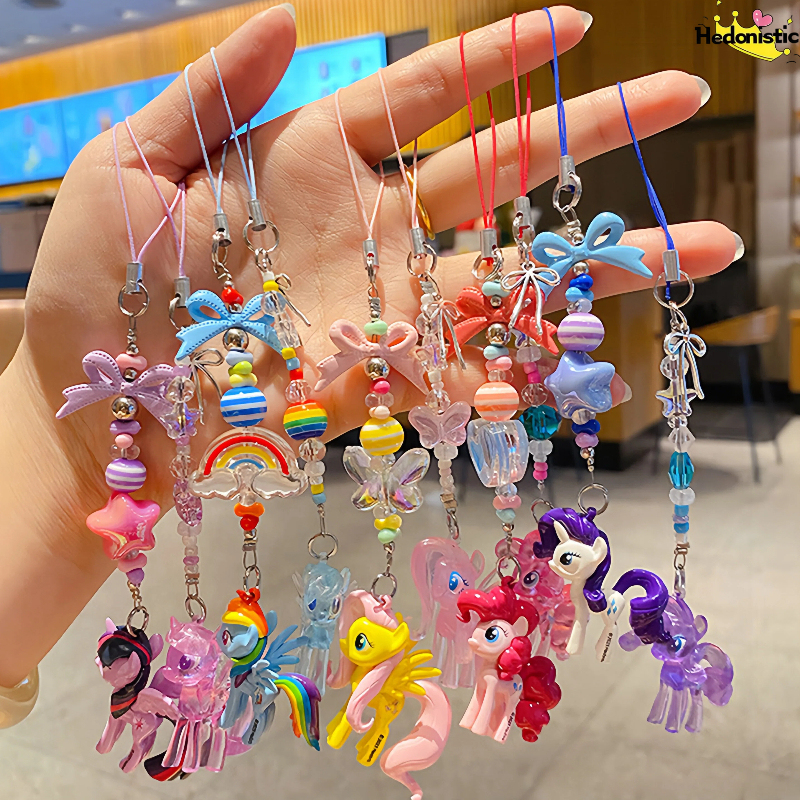 Cute Mini Pony Cartoon Bead St - Carabiner Keychain 评论和价格