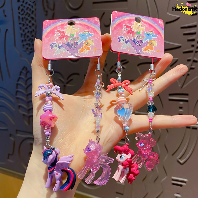 Cute Mini Pony Cartoon Bead St - Carabiner Keychain 评论和价格