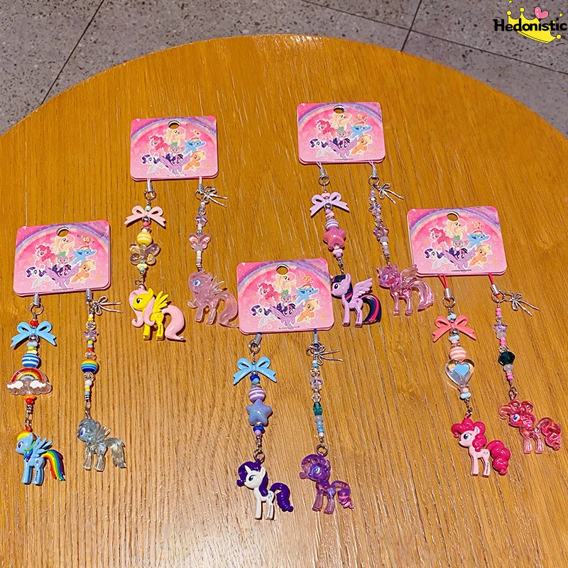 Cute Mini Pony Cartoon Bead St - Carabiner Keychain 评论和价格