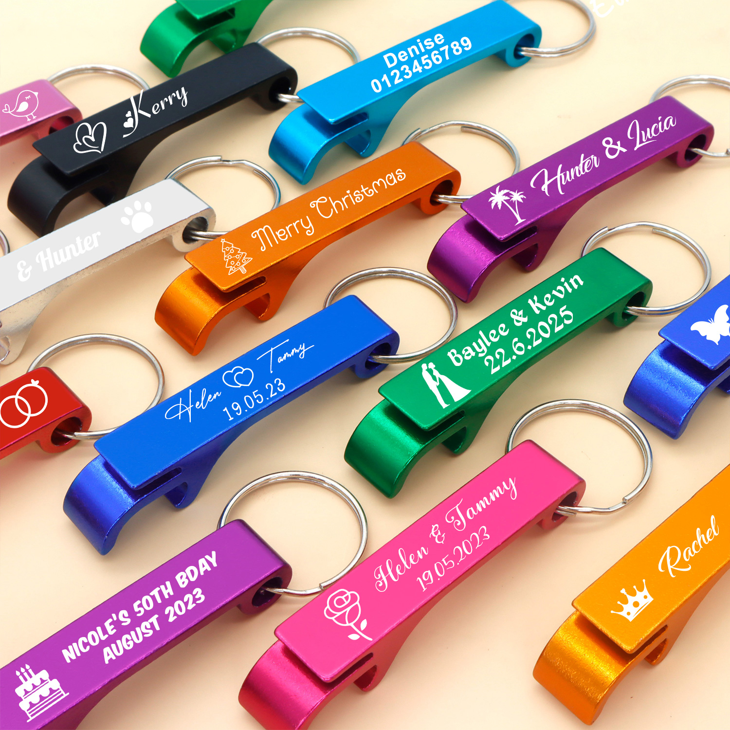 Keychain Custom Logo Key Ring  - Bottle Opener Keyring 评论和价格