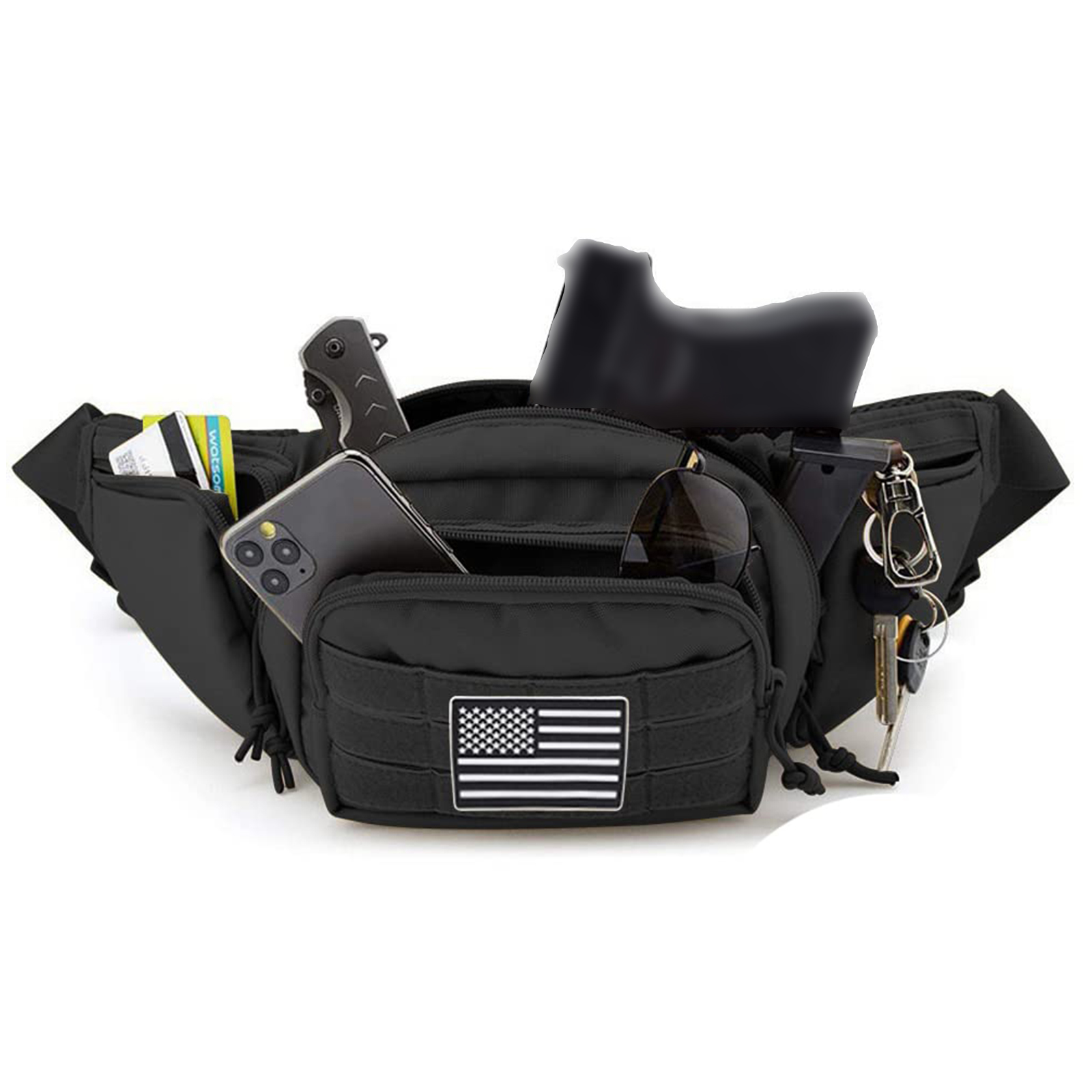 Tactical Fanny Pack Gun Holste - Edc Carry Bag For Men 评论和价格