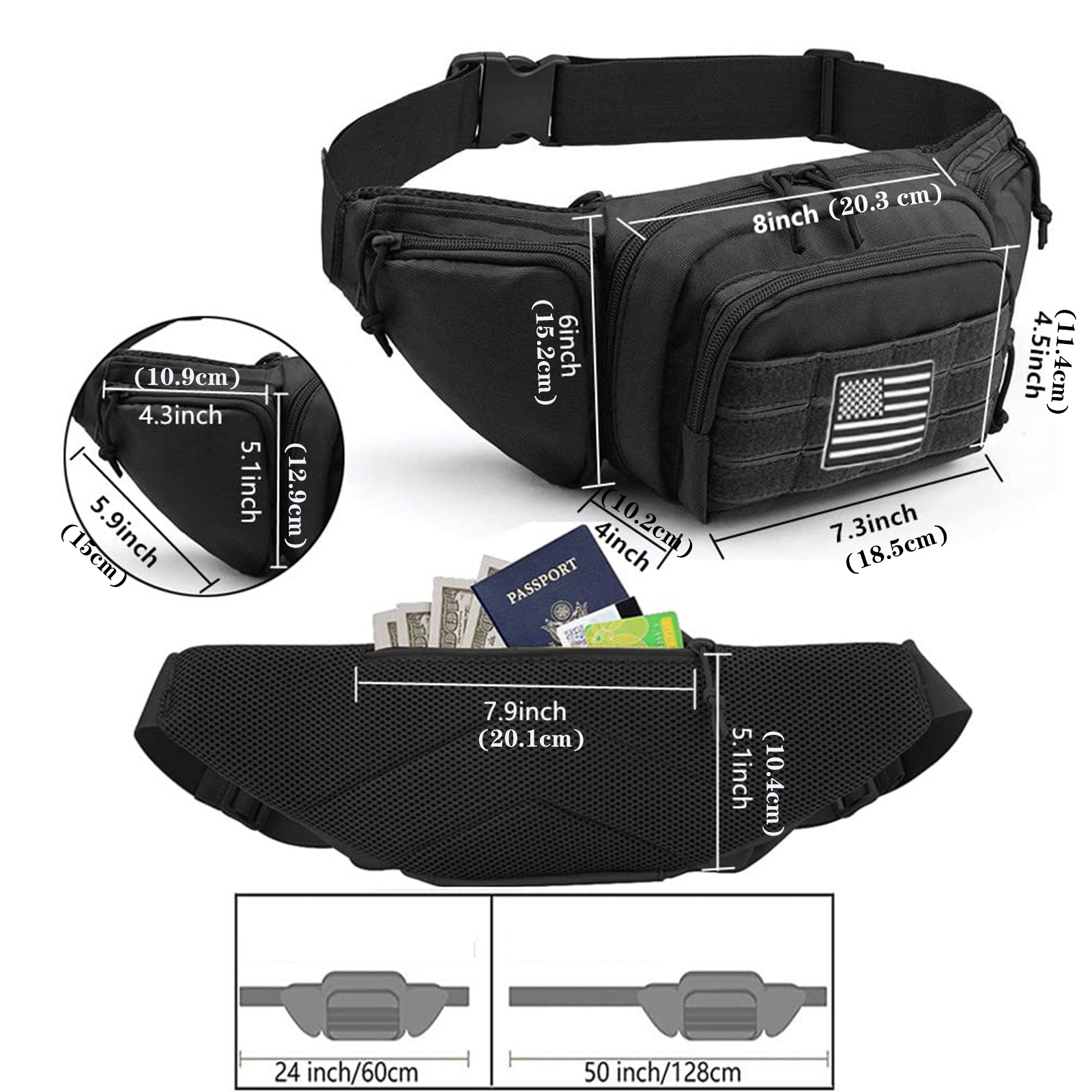 Tactical Fanny Pack Gun Holste - Edc Carry Bag For Men 评论和价格